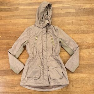 NWOT BCBGeneration taupe utility jacket size small S
 b44